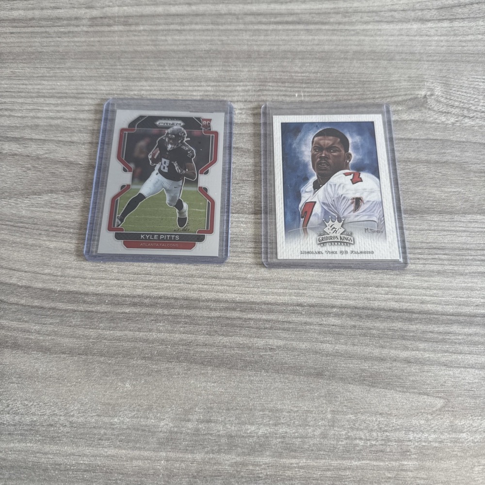 NFL Atlanta Falcons Trading Card Lot Michael Vick Kyle Pitts Rookie